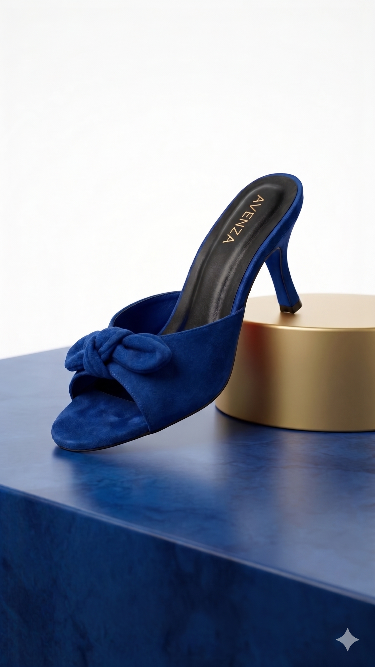 Sapphire Bow Heel