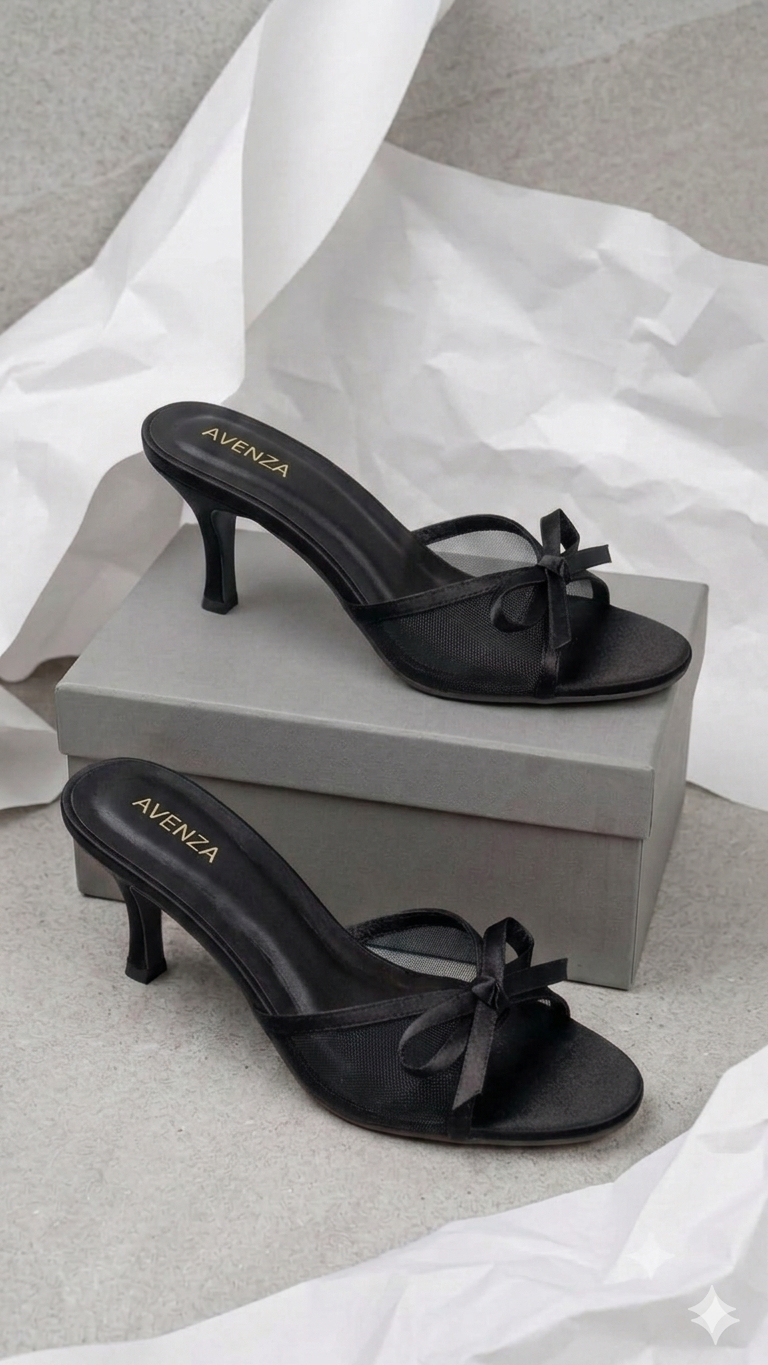 Scarlet Bow Heel