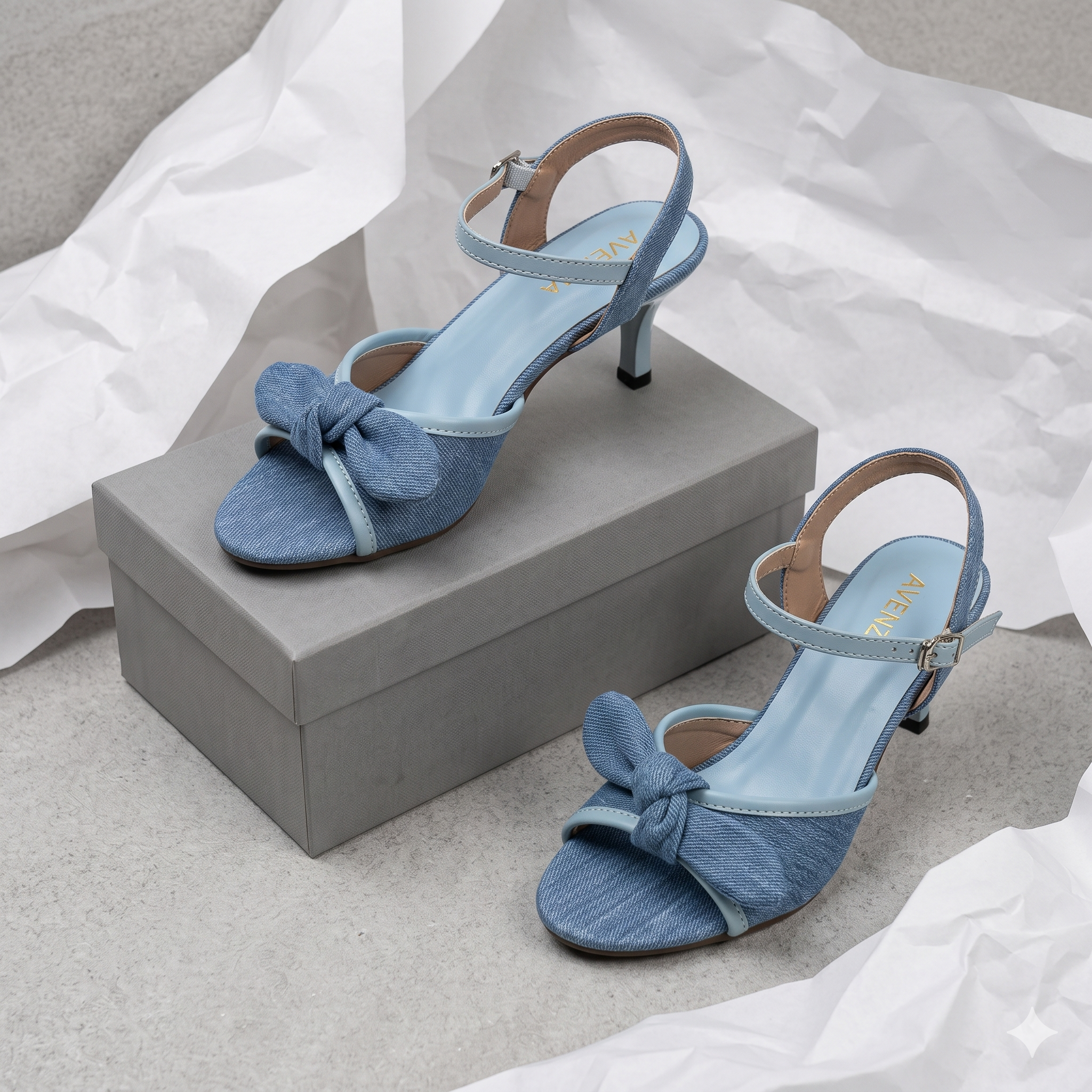 Denim Dolce Heels